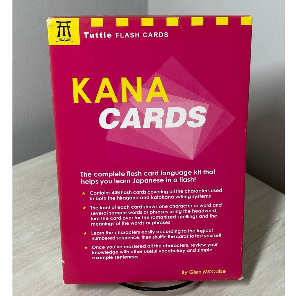 Tuttle Kana Cards Japanese Language Flash Card Kit Hiragana Katakana 448 Cards
